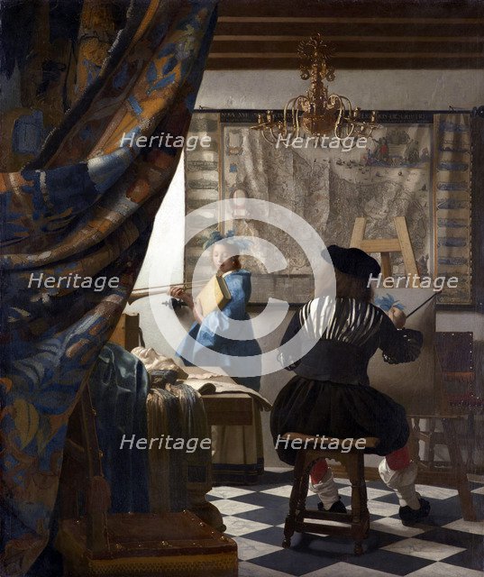 The Art of Painting (The Allegory of Painting), 1673. Artist: Vermeer, Jan (Johannes) (1632-1675)