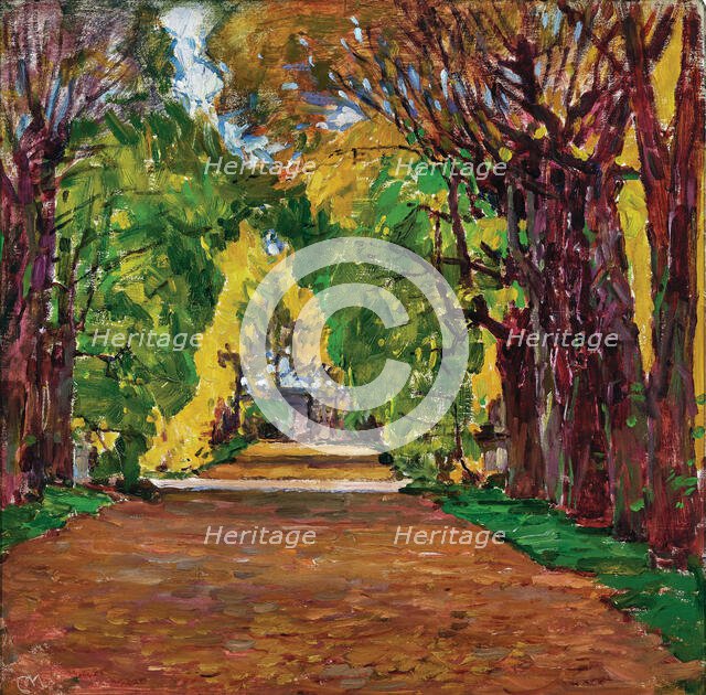 Castle park in Jaispitz near Znojmo, c1921. Creator: Moll, Carl (1861-1945).