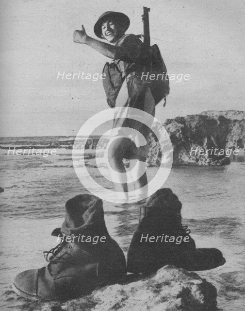 'BOOTS, boots, boots, boots, moving up and down again..', 1941.  Artist: Unknown.