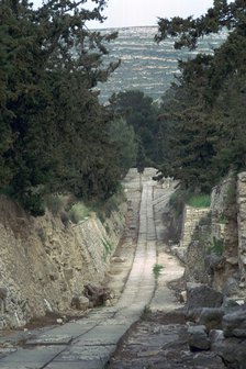 The 'Royal Road' leading to the Minoan palace at Knossos, 15th century BC. Artist: Unknown