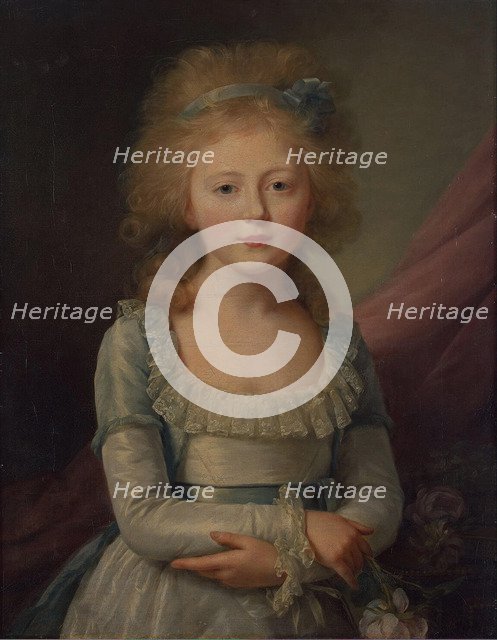 Grand Duchess Elena Pavlovna of Russia (1784-1803), Grand Duchess of Mecklenburg-Schwerin, 1792. Artist: Voille, Jean Louis (1744-after 1803)