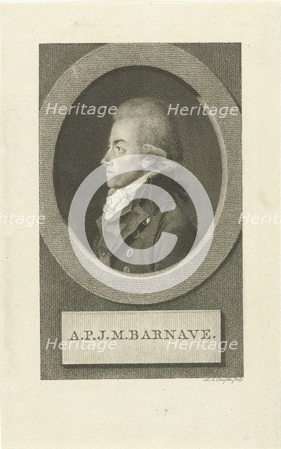 Portrait of Antoine-Pierre-Joseph-Marie Barnave (1761-1793), 1790s.