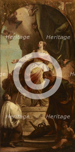 Apotheosis of Saint Agnes, 1st half of 18th century. Creator: Unknown.