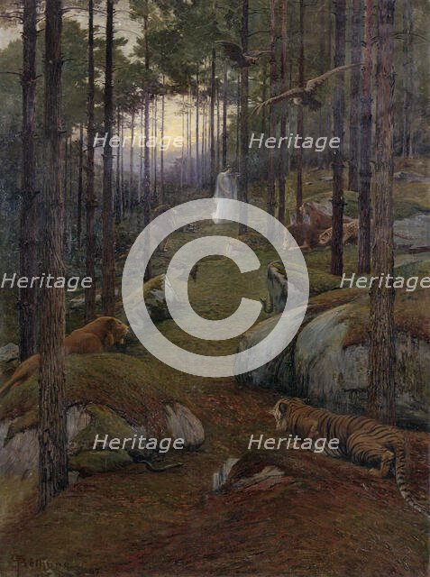 The charmer, 1895. Creator: Gaston Bethune.