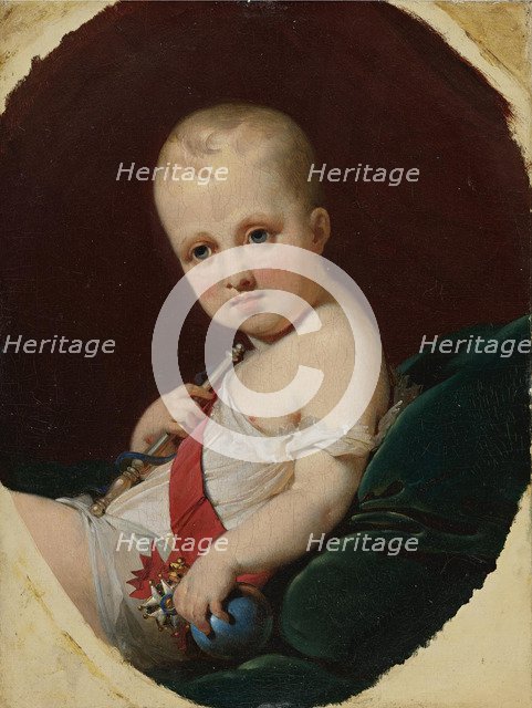 Napoléon François Bonaparte, Duke of Reichstadt, King of Rome (1811-1832), ca 1812. Artist: Mauzaisse, Jean-Baptiste (1784-1844)