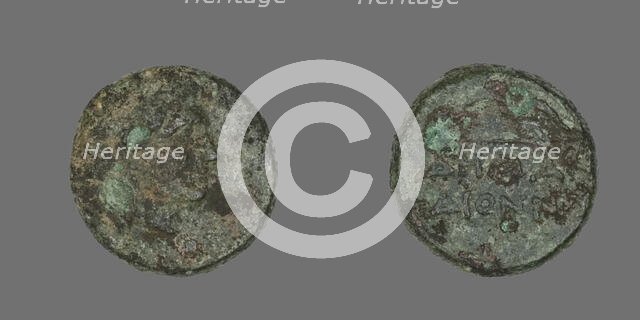 Coin Depicting the God Apollo, about 300-200 BCE. Creator: Unknown.