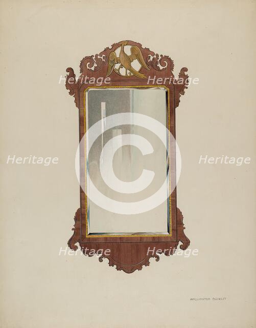 Mirror, c. 1937. Creator: Wellington Blewett.