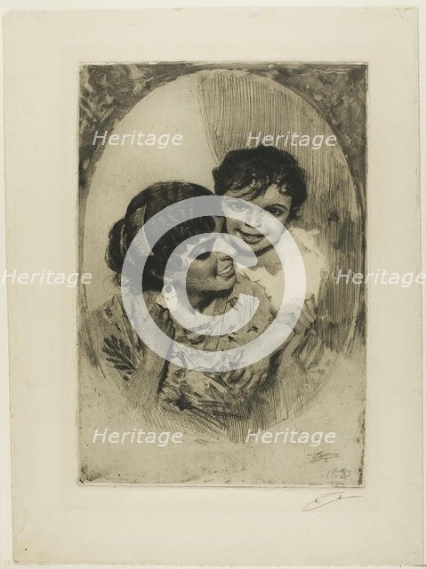 Maternal Delight III, 1883. Creator: Anders Leonard Zorn.