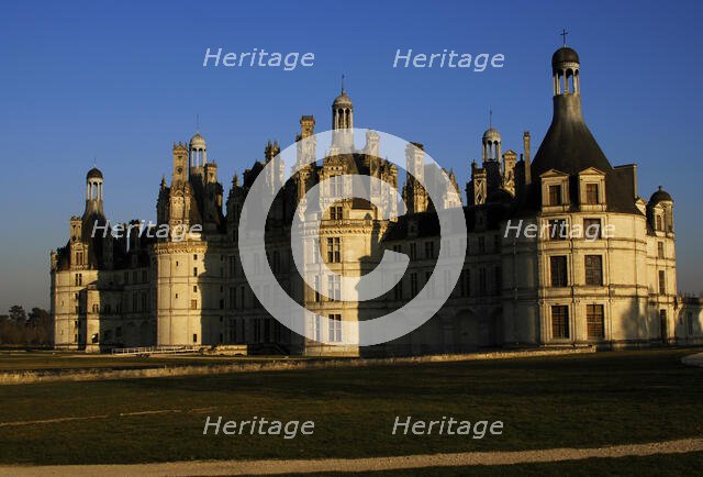Northwest façade, Castle of Chambord, Loire Valley, France, 16th century (2019). Creator: Unknown.
