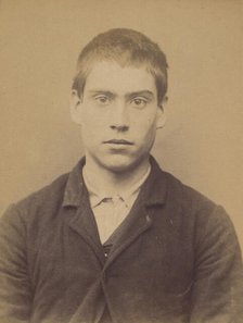 Segard. émilien (dit Segard Fils). 18 ans, né à Saloüel (Somme). Peintre en voitures. Anar..., 1894. Creator: Alphonse Bertillon.