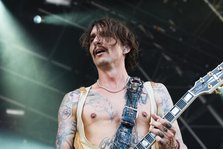 The Darkness live at the Cornbury Music Festival, Great Tew Park, Oxfordshire, Jul 2022. Creator: Annapaola Marchesani.