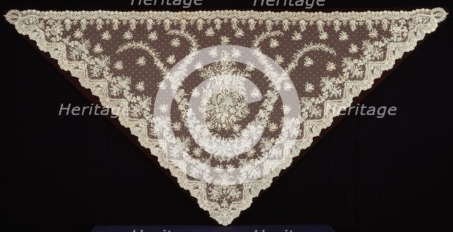 Half Shawl, Belgium, 1855/65. Creator: Unknown.