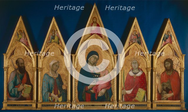 Virgin and Child with Saints (Boston Polyptych), Between 1321 and 1325. Artist: Martini, Simone, di (1280/85-1344)