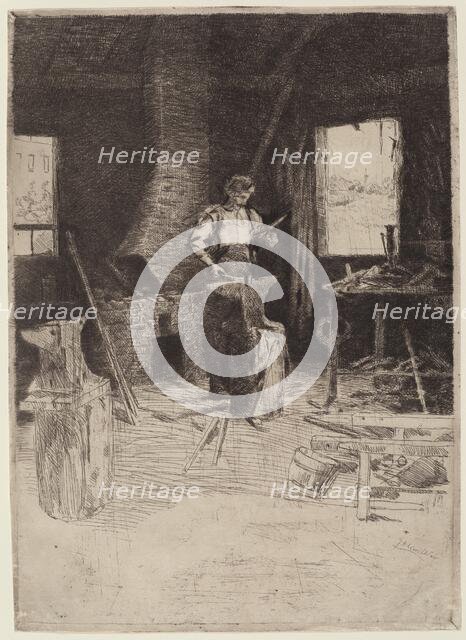 The Blacksmith's Shop. Creator: Julian Alden Weir.
