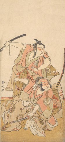The Actor Ichikawa Yaozo II in the Role of Soga no Goro, ca. 1772. Creator: Katsukawa Shunko.