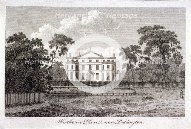 Westbourne Green, Paddington, London, c1808. Artist: Eastgate