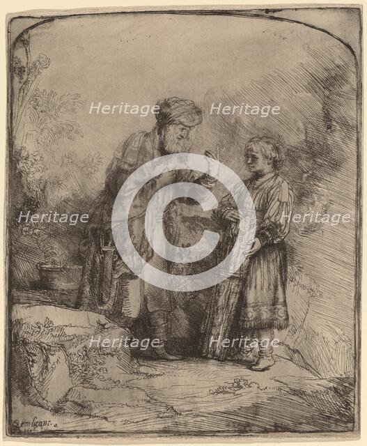 Abraham and Isaac, 1645. Creator: Rembrandt Harmensz van Rijn.