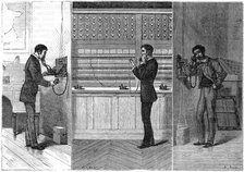 Ader telephone system, 1881. Artist: Unknown