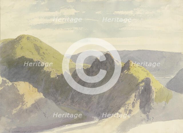 The Ahr Valley near Altenahr, 1858. Creator: Carl Theodor Reiffenstein.