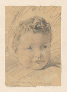 Portrait of a three-year-old child, 1848-1888. Creator: Anton Mauve.