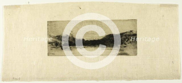 Sketch on the Tay, 1908. Creator: David Young Cameron.