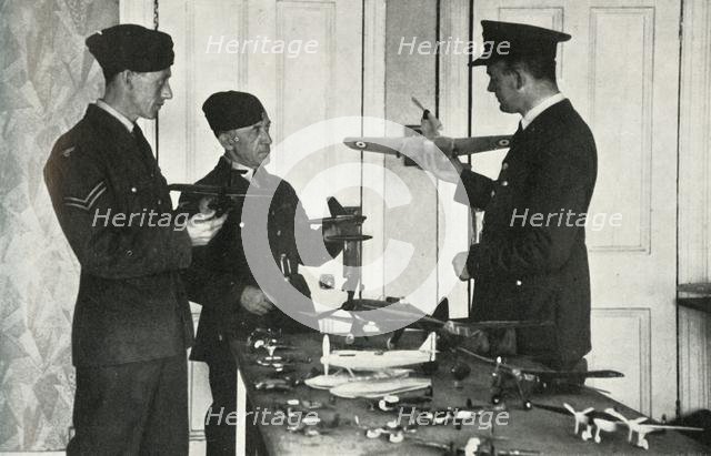 RAF personnel learning to identify aircraft during the Second World War, 1941.  Creator: Charles Brown.