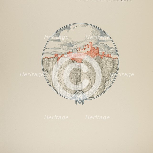 Illustration The Nibelungs, 1898-1901.