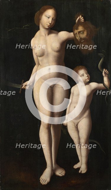 Judith and the Infant Hercules, c. 1525. Artist: Meister der Mansi-Magdalena (active between 1510 and 1530)