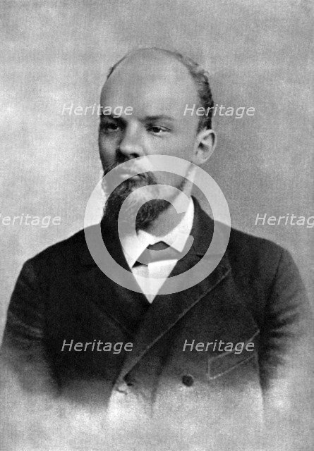 Vladimir Ulyanov (Lenin), Russian Bolshevik revolutionary, St Petersburg, Russia, February 1897. Artist: Unknown