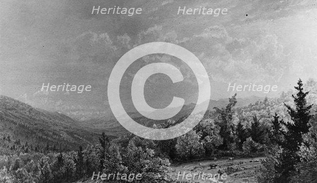 From the Flume House, Franconia, New Hampshire, 1872. Creator: William Trost Richards.