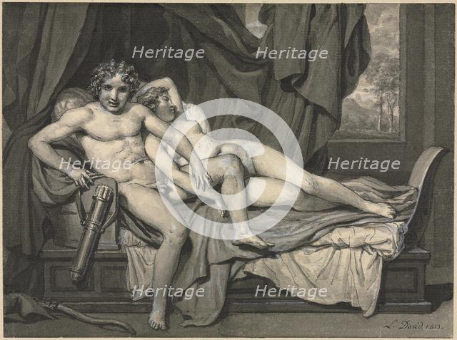 Cupid and Psyche, 1813. Creator: Jacques-Louis David (French, 1748-1825).