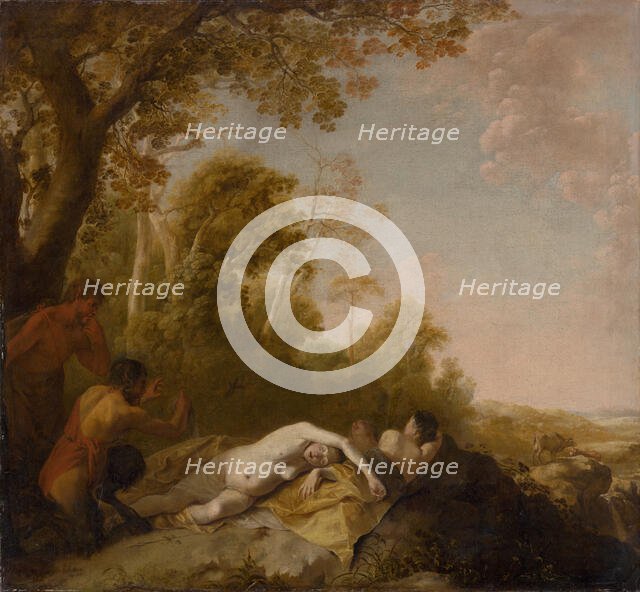 Sleeping Nymphs, 1650-1660. Creator: Dirck van der Lisse.