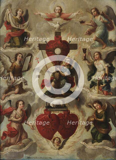 Allegory of the Holy Eucharist, 1750. Creator: Maldonado y Cabrera, Miguel Mateo (1695-1768).
