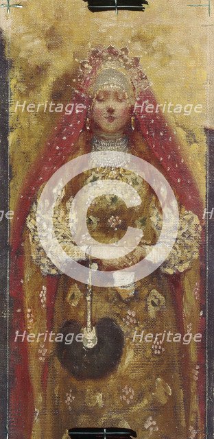 Boyar's Wife (Detail), 1899. Artist: Ryabushkin, Andrei Petrovich (1861-1904)
