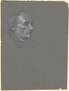 Head of a Man, c. 1870-1880. Creator: Enoch Wood Perry.