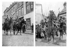 'Le 4 aout, les avant-gardes de cavalerie allemandes entrent a Spa', 1914. Creator: Unknown.
