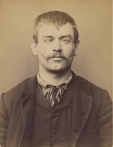 Charrié. Léon, Joseph. 27 ans, né à Paris XVllle. Garçon Plombier. Anarchiste. 1/3/94., 1894. Creator: Alphonse Bertillon.