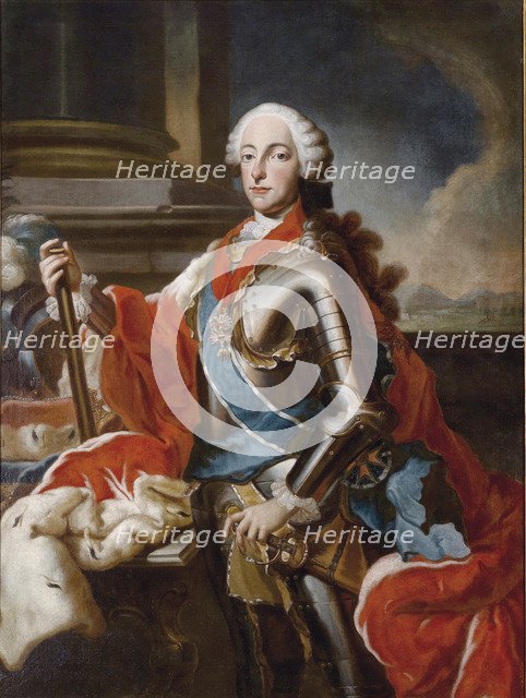 Portrait of Maximilian III Joseph (1727-1777), Elector of Bavaria, Mid of the 18th cen.. Artist: Desmarées, George (1697-1776)