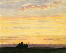 City and Sunset, . Creator: Henry Farrer.