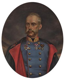 Portrait of Archduke Albrecht of Austria, Duke of Teschen (1817-1895), 1866. Creator: Wailand, Friedrich (1821-1904).