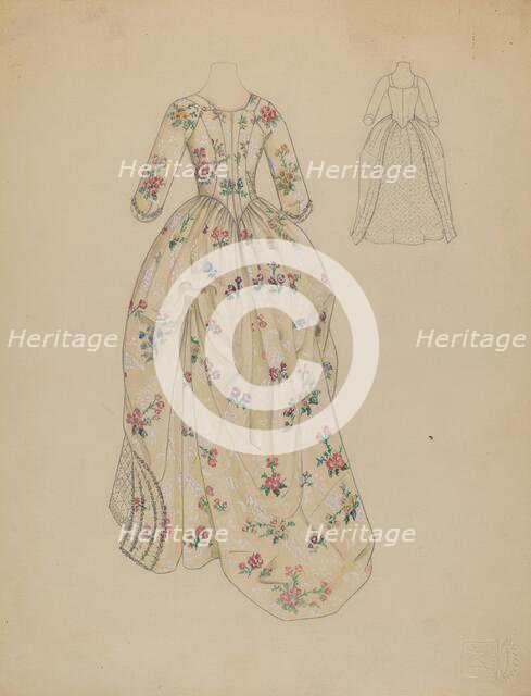 Dress, c. 1936. Creator: Nancy Crimi.