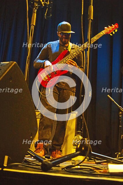 Camilla George Quartet, New Generation Jazz Festival Roadshow, Shoreham by Sea, W Sussex, Feb 2023. Creator: Brian O'Connor.