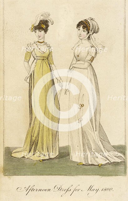 Fashion Plate (Afternoon Dress for May, 1800), 1800. Creator: Unknown.