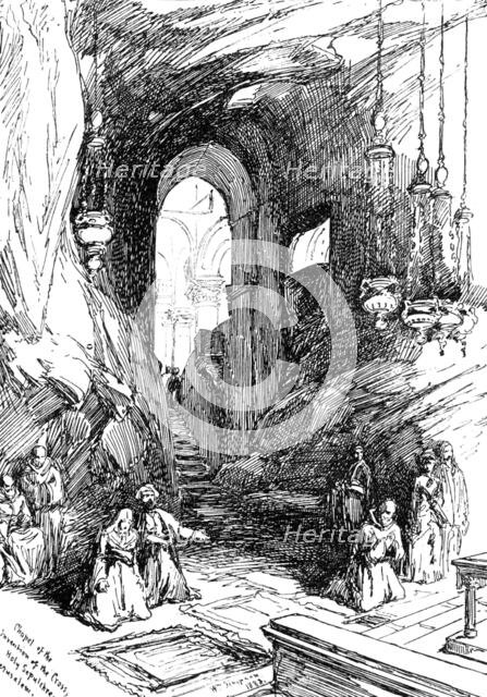 Chapel of the Invention of the Cross, by W. Simpson:...Institute of Painters in Oil Colours, 1883. Creator: Unknown.