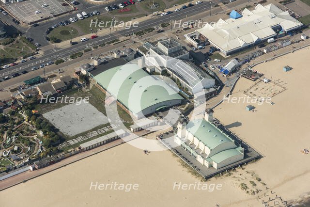 Britannia Pier and the Winter Gardens, Great Yarmouth, Norfolk, 2020. Creator: Damian Grady.