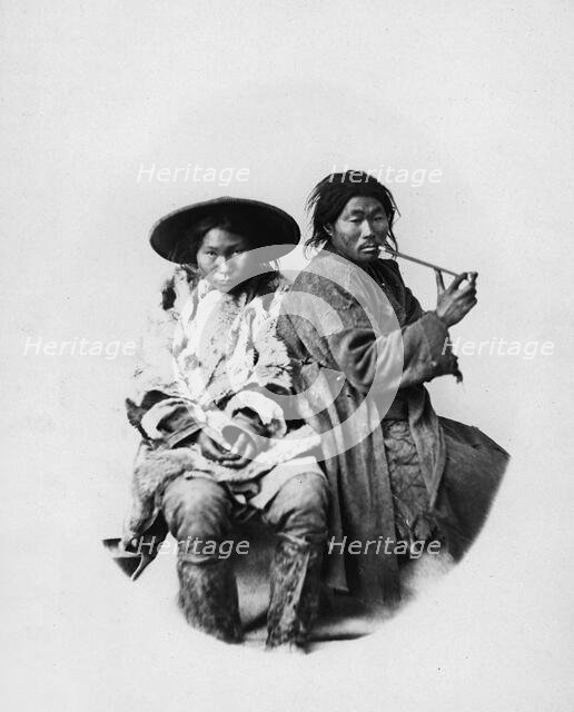 Gilyak boatmen, 1865-1871. Creator: VV Lanin.