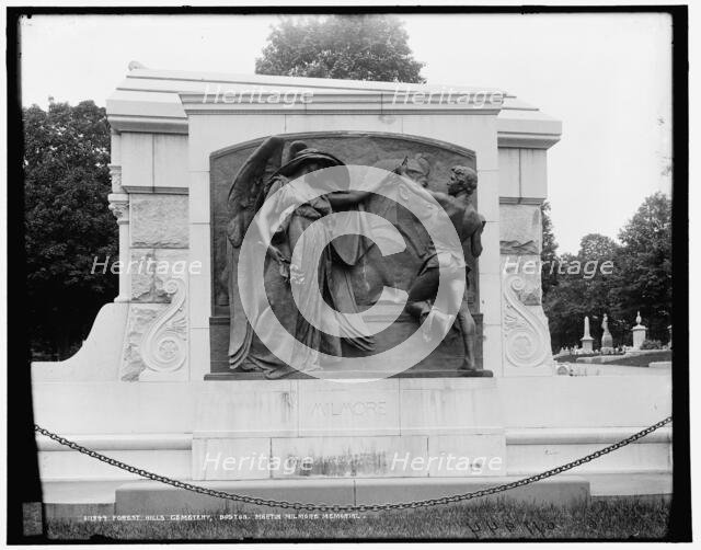 Forest Hills Cemetery, Boston, Martin Milmore Memorial, between 1890 and 1901. Creator: Unknown.
