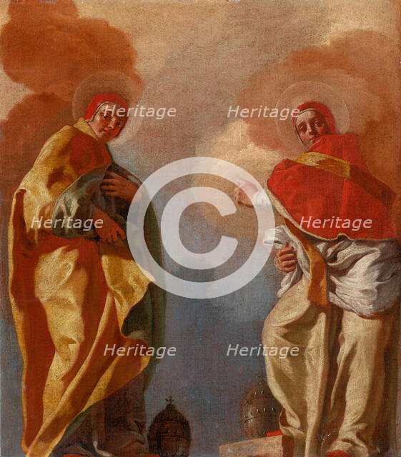 Two Popes, 1720-1750. Creator: Giovanni Battista Piazzetta.