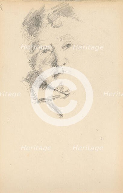 Madame Cézanne, 1897/1900. Creator: Paul Cezanne.