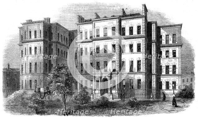 King's College Hospital, Portugal Street, Lincoln's Inn, London, c1860s. Artist: Unknown